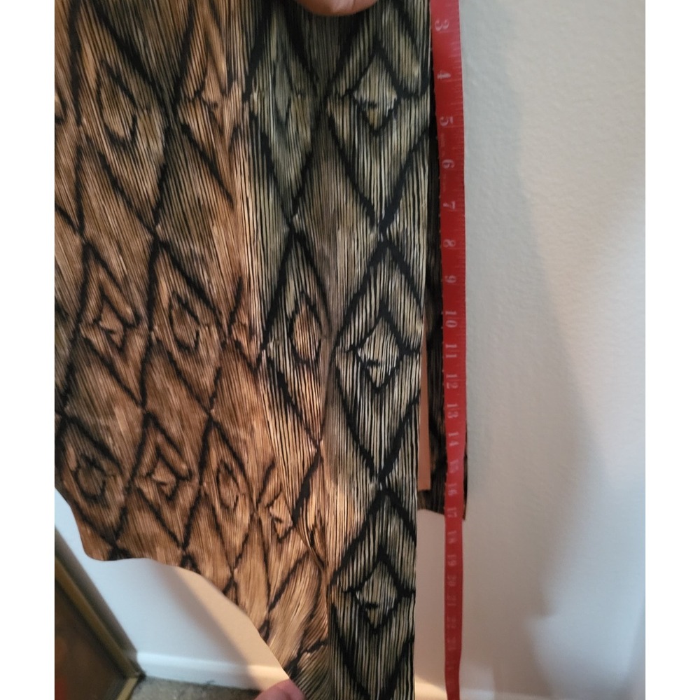 Due Per Due Womens Sz 10P 100% Silk Ikat Midi Sheath Dress Capsule Quiet Luxury - Picture 5 of 8